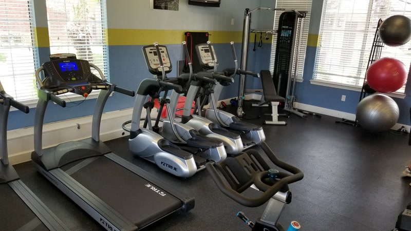 TRUE elliptical machines in fitness center